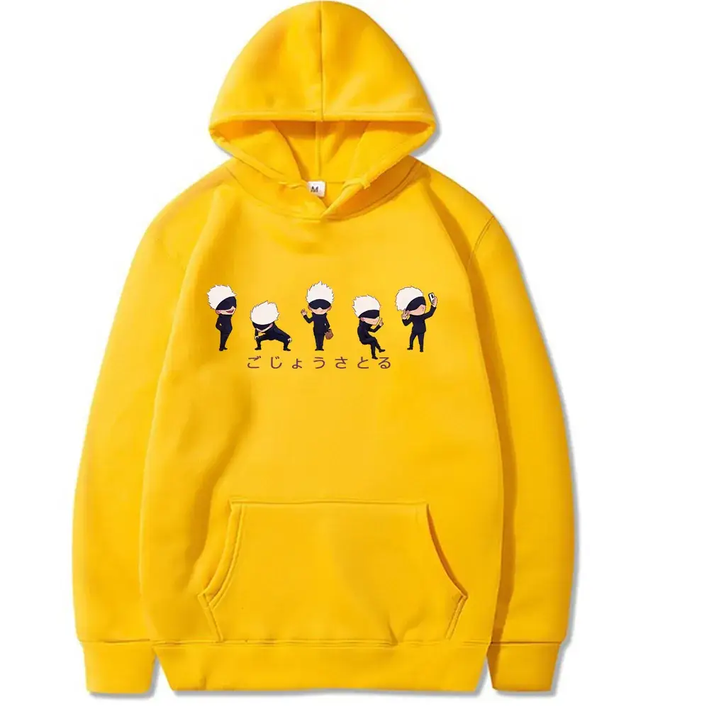 Men's Red Satoru Gojo Hoodie Fleece Lined - Image 8