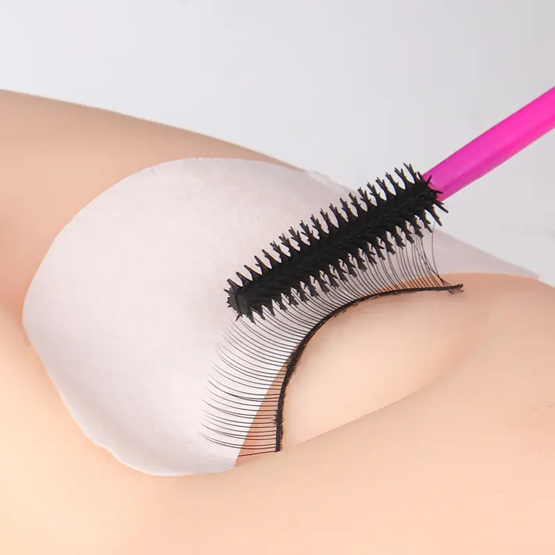 Disposable Silicone Eyelash Brush Set Pink