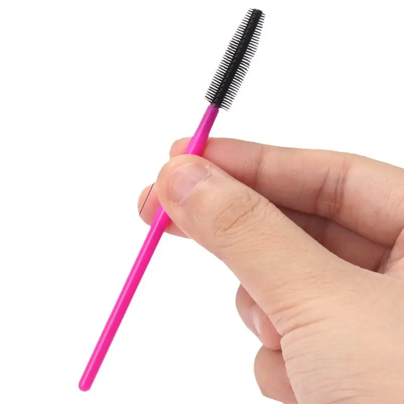 Disposable Silicone Eyelash Brush Set Pink