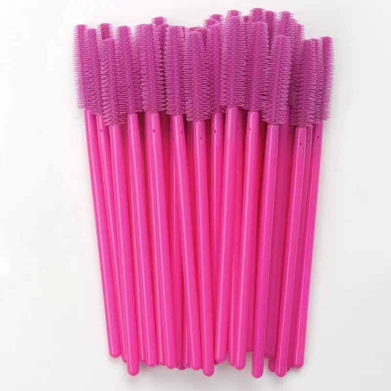 Disposable Silicone Eyelash Brush Set Pink
