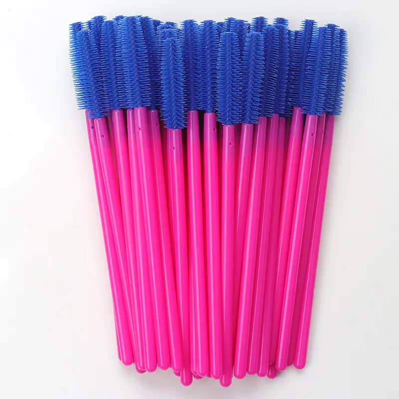 Disposable Silicone Eyelash Brush Set Pink