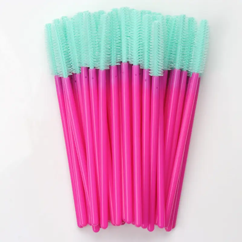 Disposable Silicone Eyelash Brush Set Pink