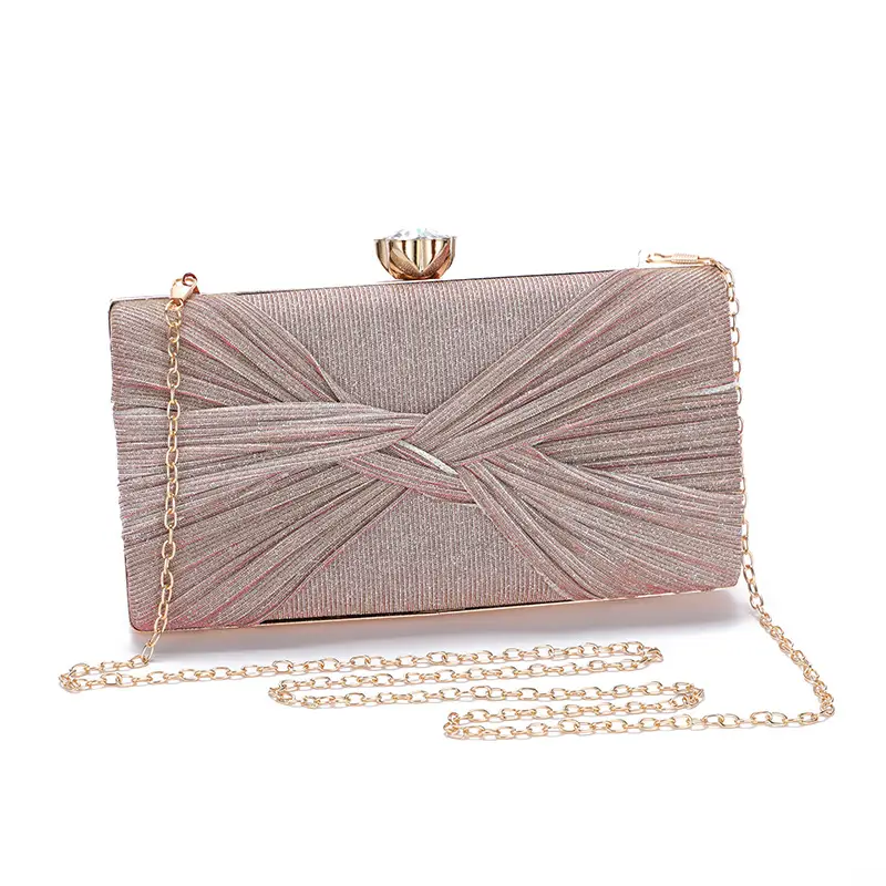 Cross-Border Women's Pleated PU Leather Banquet Bag 22x45cm — feature 10