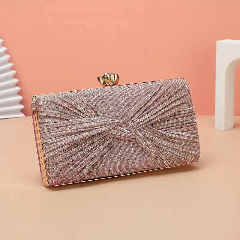 Cross-Border Women's Pleated PU Leather Banquet Bag 22x45cm — feature 17