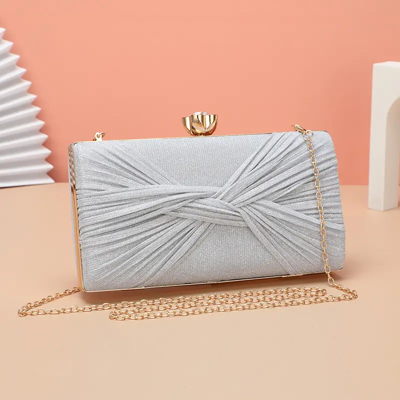 Cross-Border Women's Pleated PU Leather Banquet Bag 22x45cm — feature 18