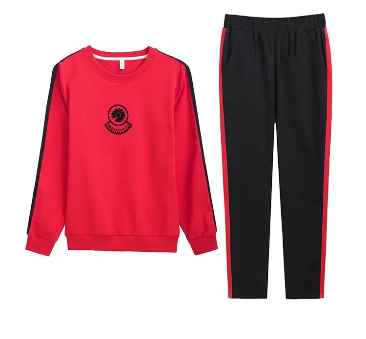Women's Black Yellow Casual Track Suit Large - Image 7
