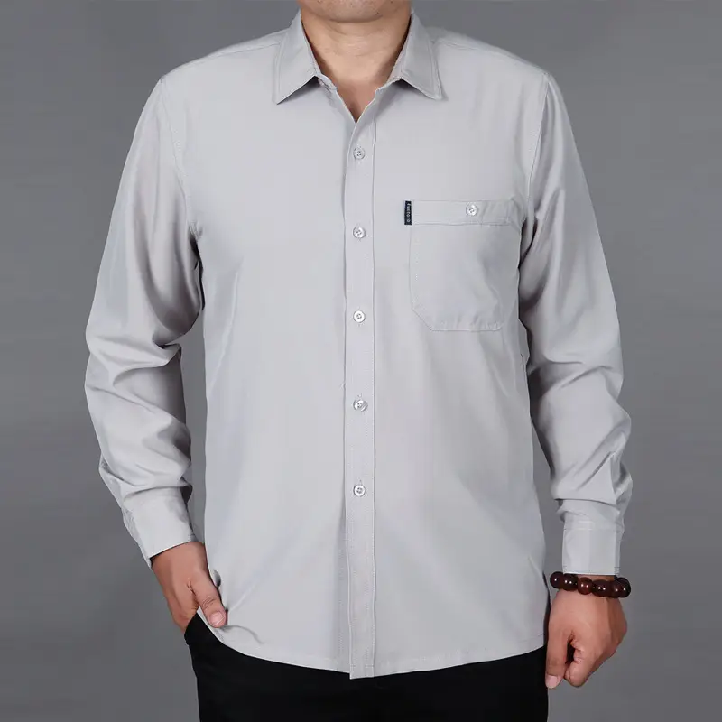 Men Slim Fit Casual Shirt Long Sleeve Teal - Image 2