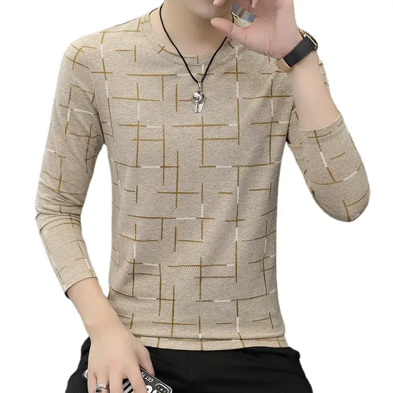 Spring Men Cotton Slim Fit Printed T-Shirt - Image 8