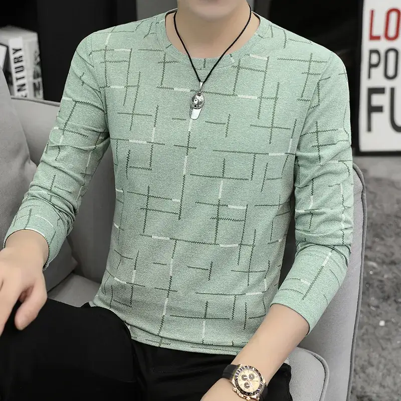 Spring Men Cotton Slim Fit Printed T-Shirt - Image 4