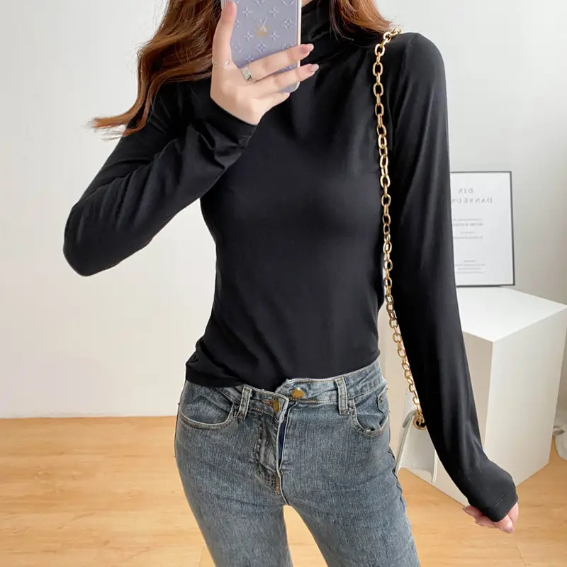 Women's White Long Sleeve Hooded T-Shirt - Image 12