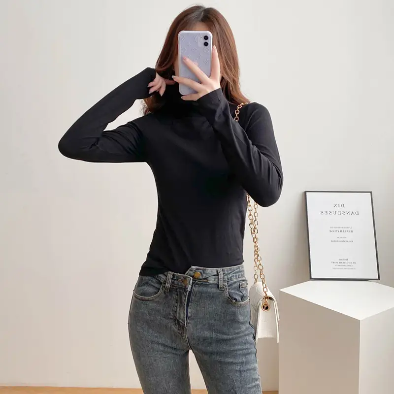 Women's White Long Sleeve Hooded T-Shirt - Image 13