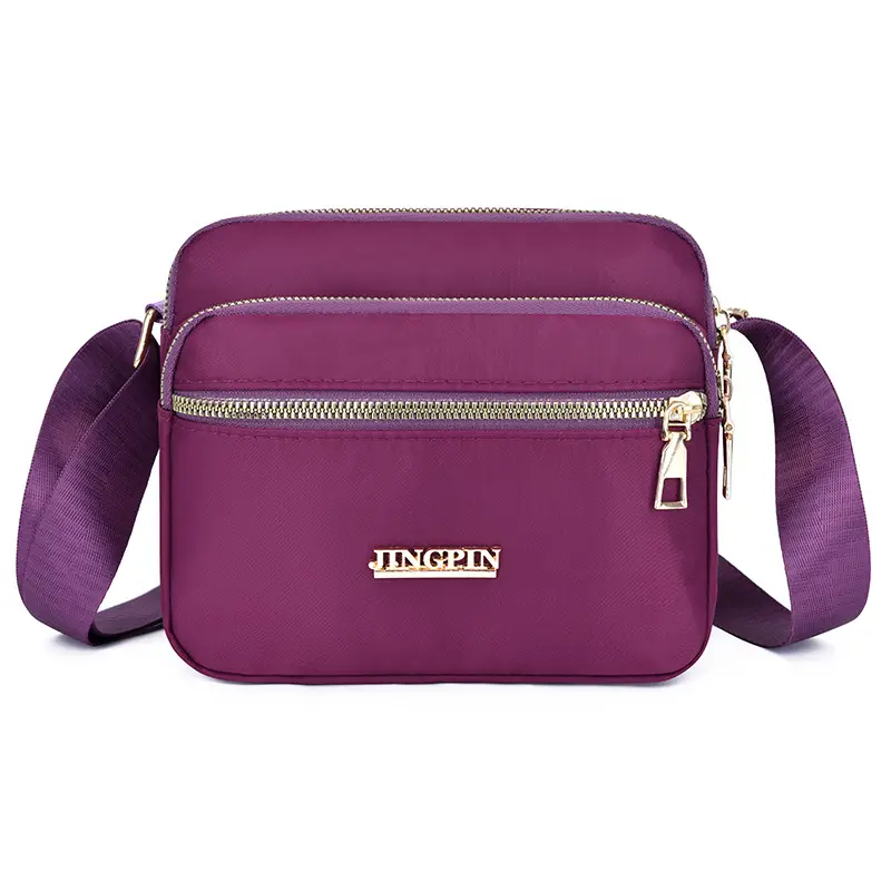 Purple Nylon Crossbody Bag for Women - Image 2