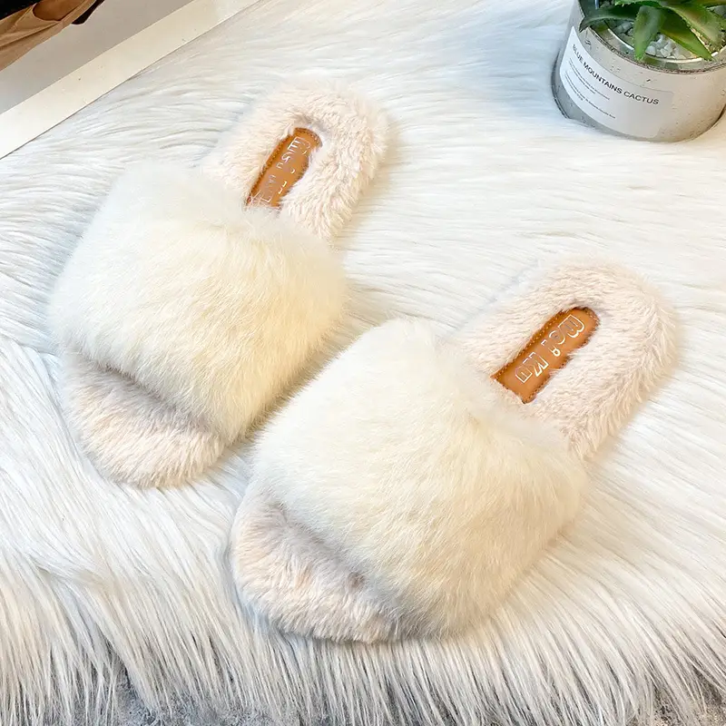 Women's Plush Slippers Pink Purple 2023 - Image 7