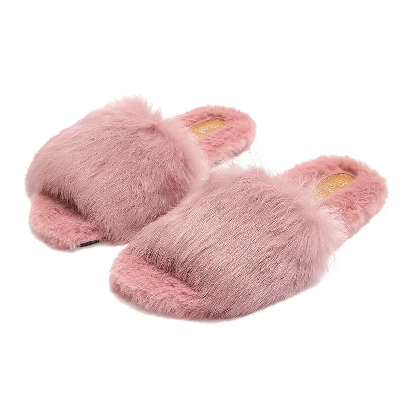 Women's Plush Slippers Pink Purple 2023 - Image 3