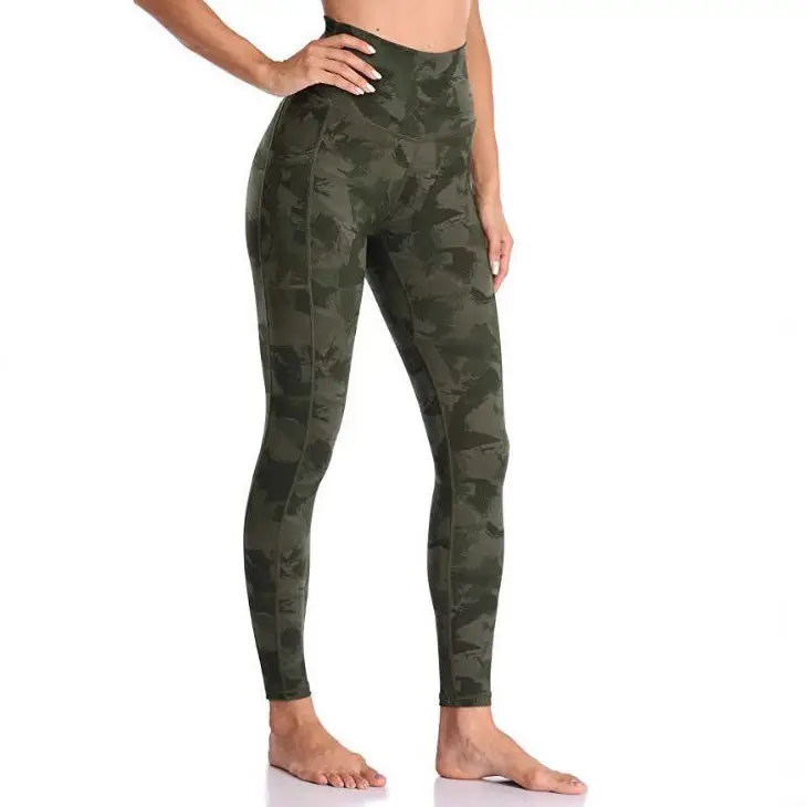 Camouflage High Waist Elastic Sports Pants - Image 5