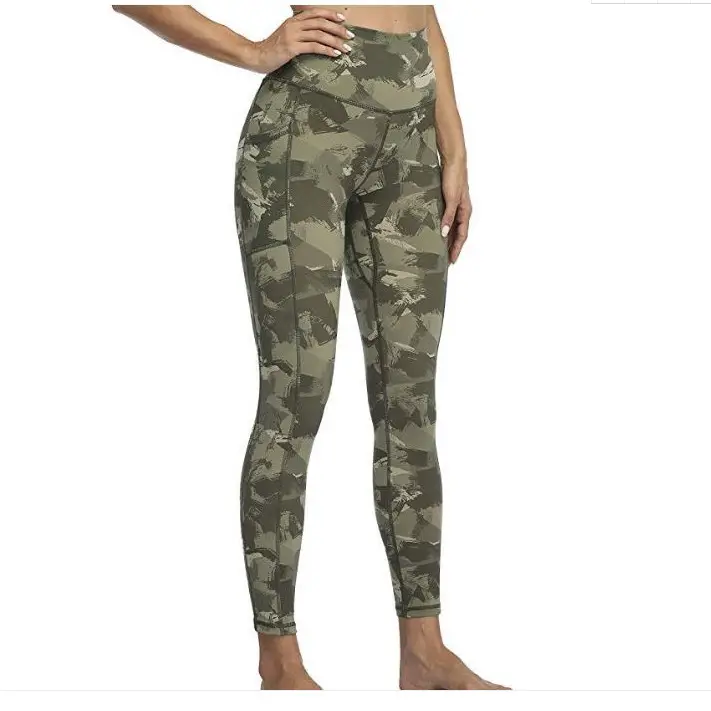 Camouflage High Waist Elastic Sports Pants - Image 6