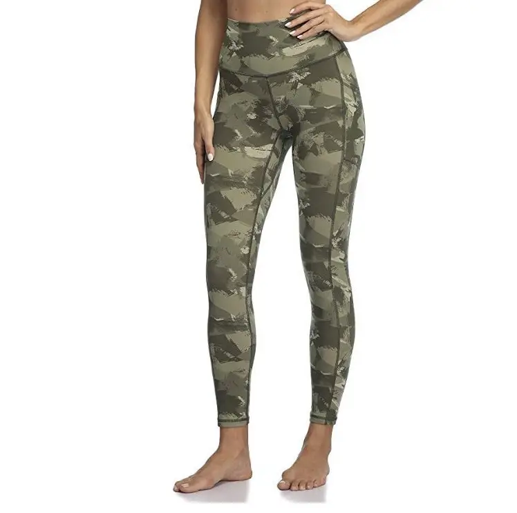 Camouflage High Waist Elastic Sports Pants - Image 7