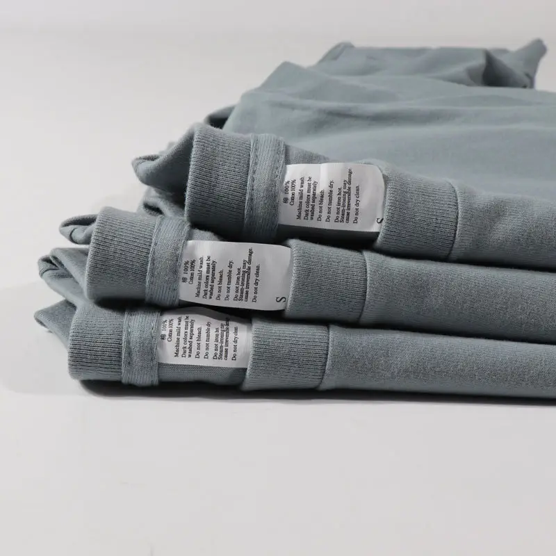 Men Cotton Grey Long Sleeve T-Shirt Set 3 Pack Rib Neck