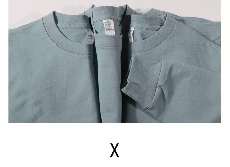 Men Cotton Grey Long Sleeve T-Shirt Set 3 Pack Rib Neck — feature 13
