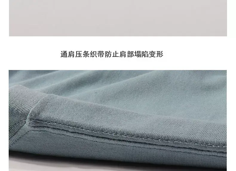 Men Cotton Grey Long Sleeve T-Shirt Set 3 Pack Rib Neck — feature 21