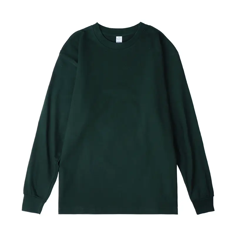 Japanese Heavy Cotton Long Sleeve T-Shirt Black - Image 12