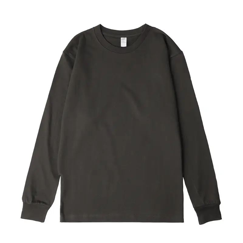 Japanese Heavy Cotton Long Sleeve T-Shirt Black - Image 13