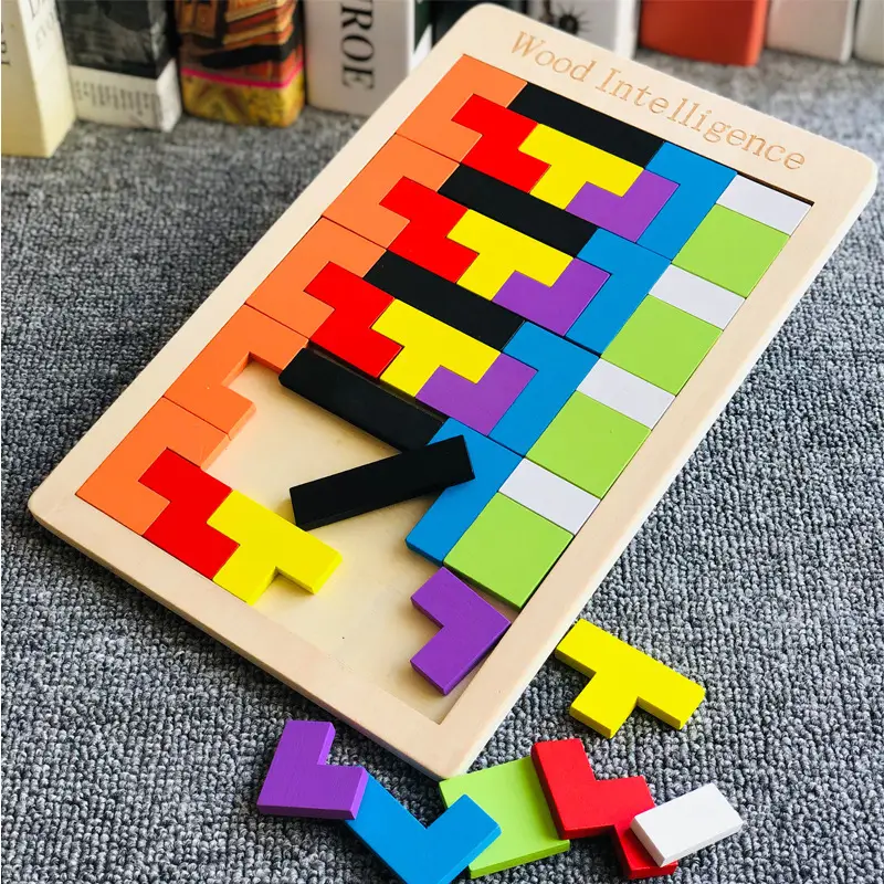 Wooden Crossword Puzzle for Kids Educational Toy - Image 48