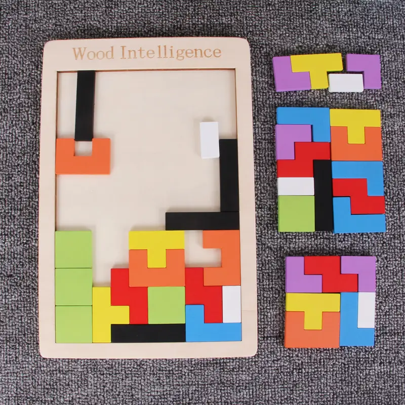 Wooden Crossword Puzzle for Kids Educational Toy - Image 49