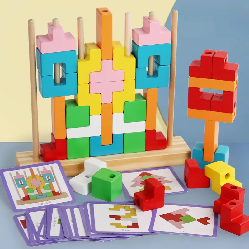 Wooden Crossword Puzzle for Kids Educational Toy - Image 10
