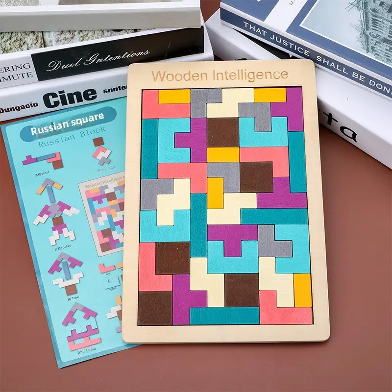 Wooden Crossword Puzzle for Kids Educational Toy - Image 30