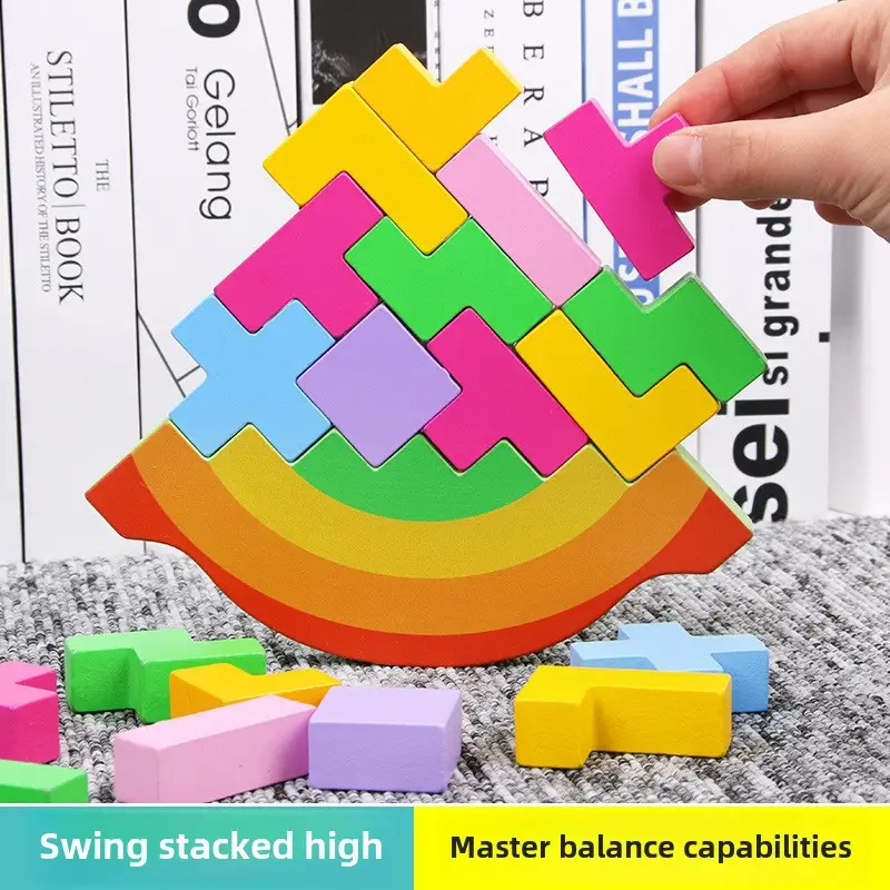 Wooden Crossword Puzzle for Kids Educational Toy - Image 32