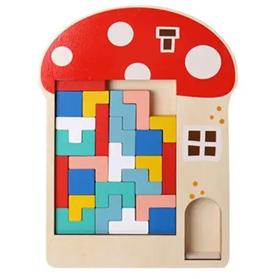 Wooden Crossword Puzzle for Kids Educational Toy - Image 37