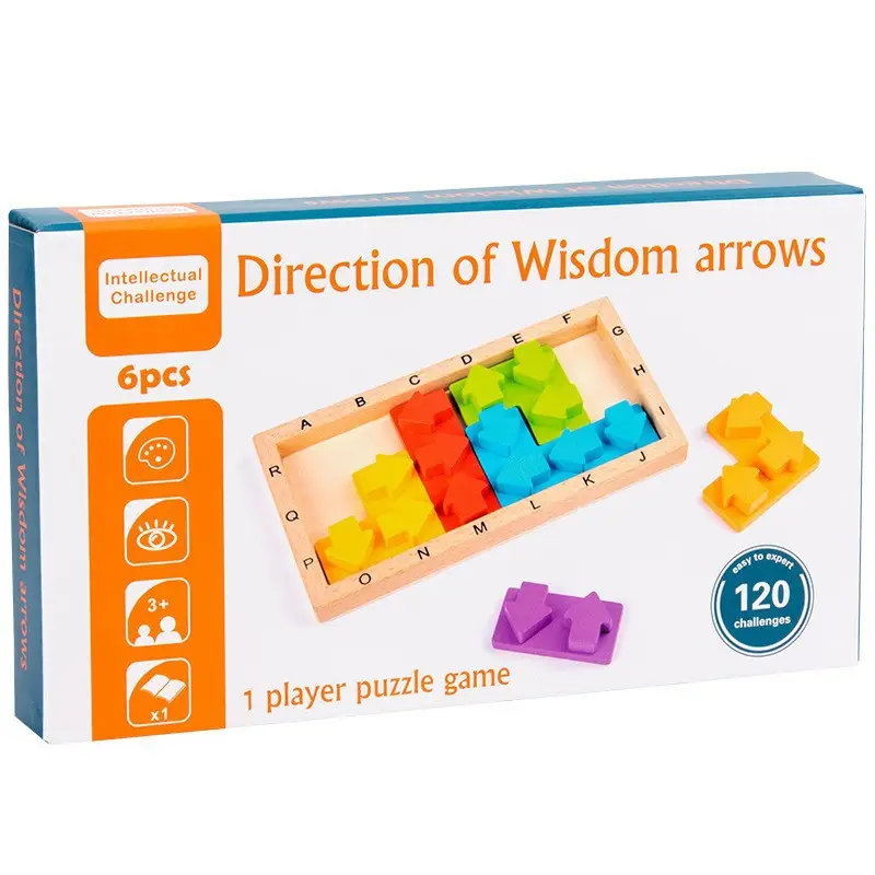Wooden Crossword Puzzle for Kids Educational Toy - Image 43