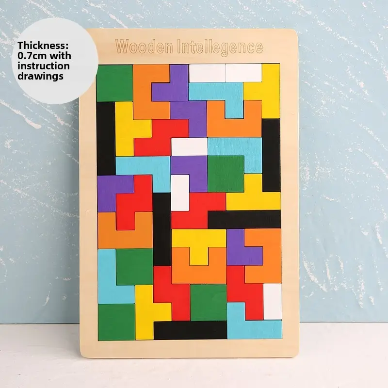 Wooden Crossword Puzzle for Kids Educational Toy - Image 5