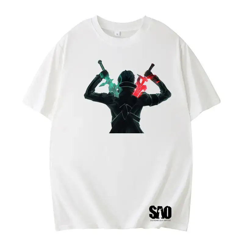 Cross-border Cartoon Sword Shenyu Summer Large Men T-shirt - Image 17