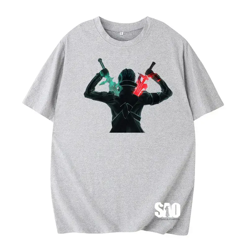 Cross-border Cartoon Sword Shenyu Summer Large Men T-shirt - Image 10