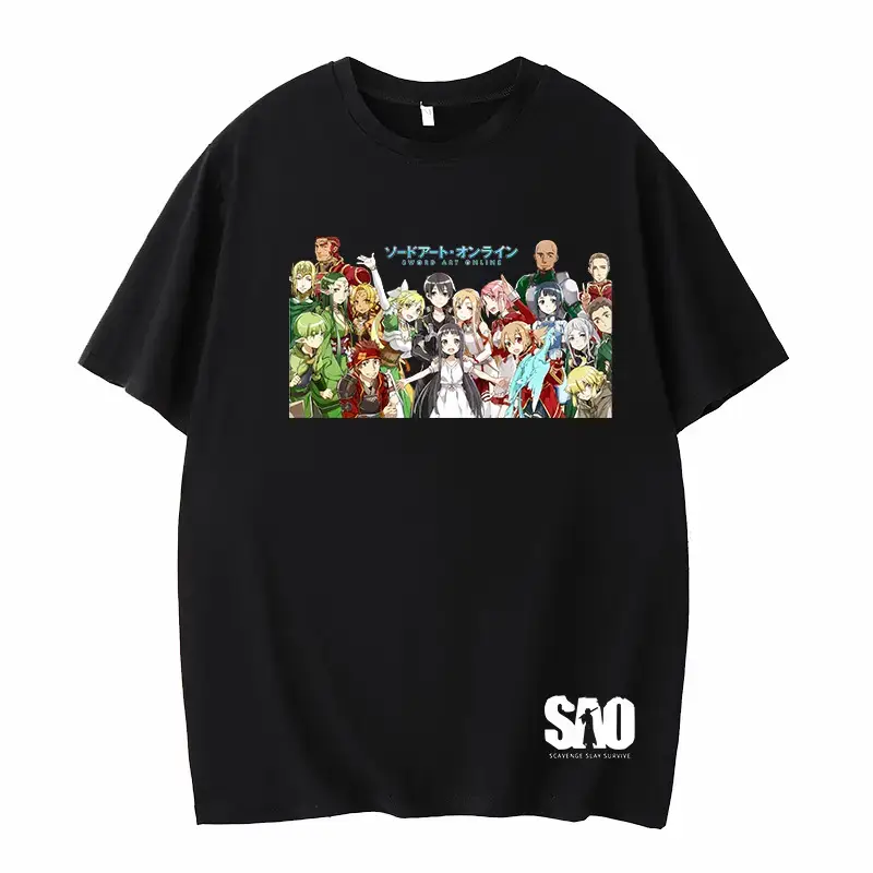 Cross-border Cartoon Sword Shenyu Summer Large Men T-shirt - Image 3