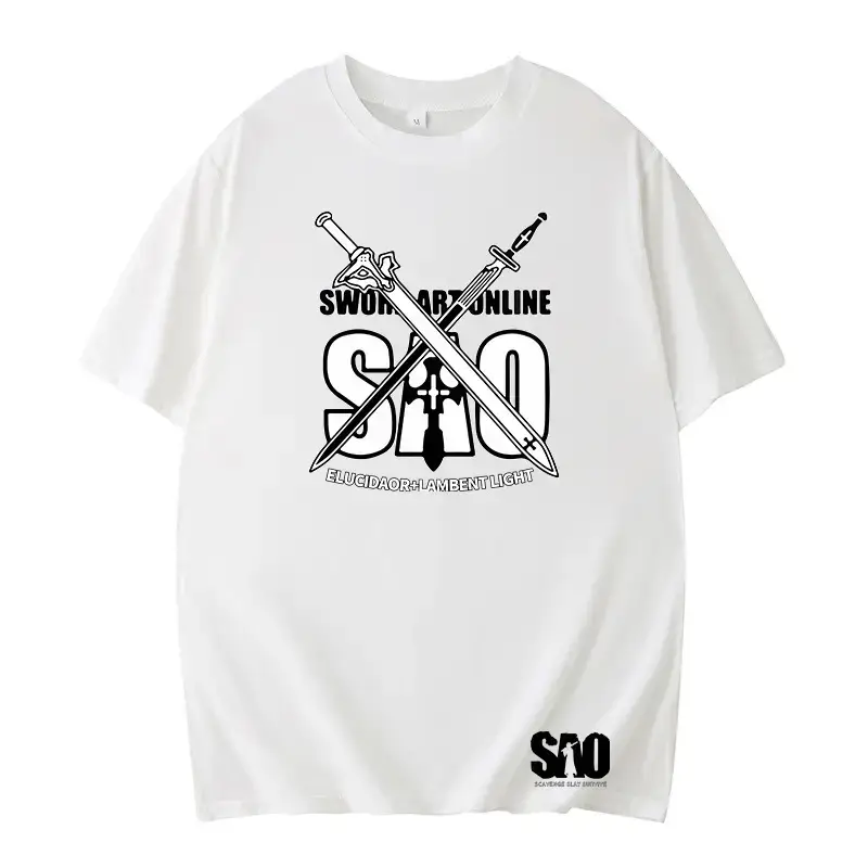 Cross-border Cartoon Sword Shenyu Summer Large Men T-shirt - Image 5