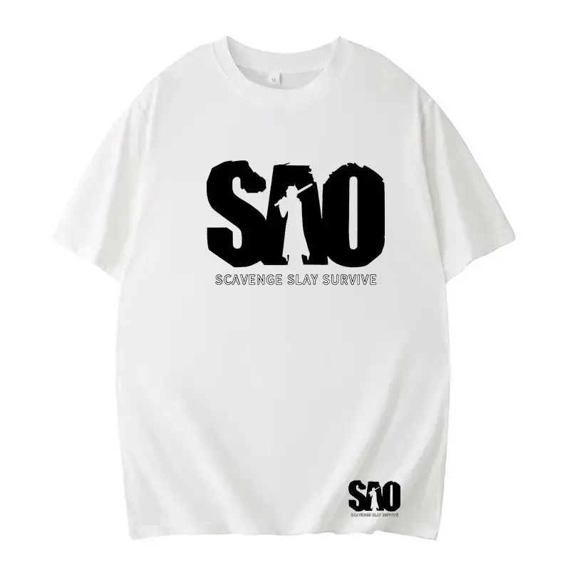 Cross-border Cartoon Sword Shenyu Summer Large Men T-shirt - Image 8