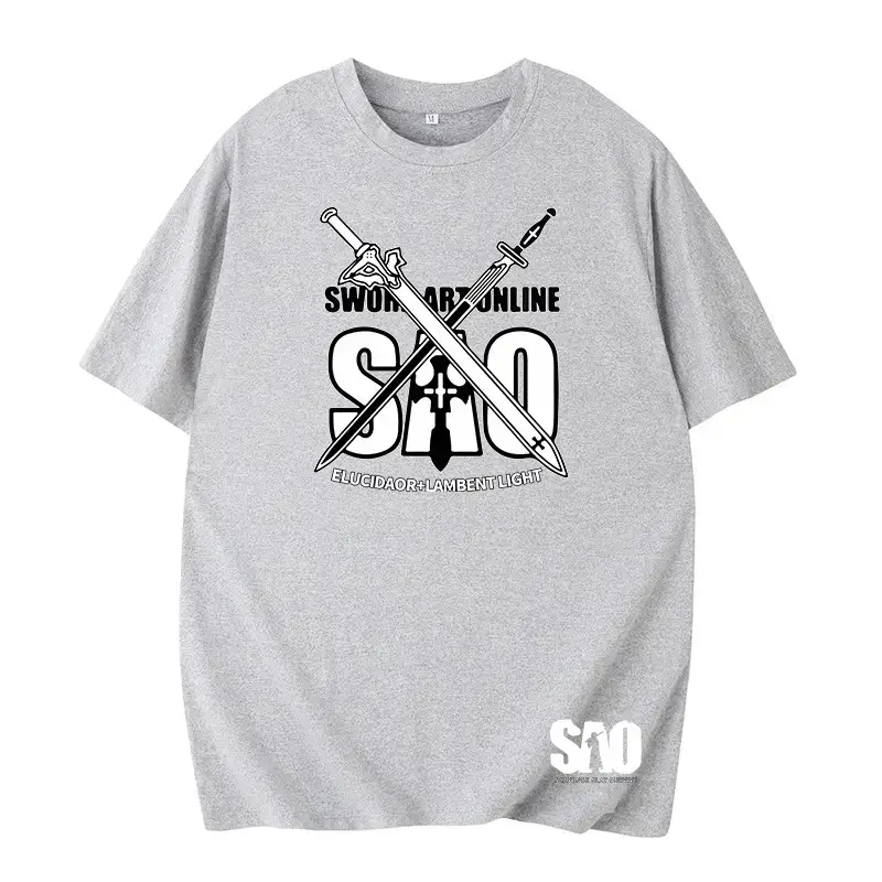 Cross-border Cartoon Sword Shenyu Summer Large Men T-shirt - Image 9