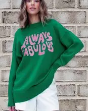 2025 Spring Hooded Knit Cardigan Women Red — feature 11