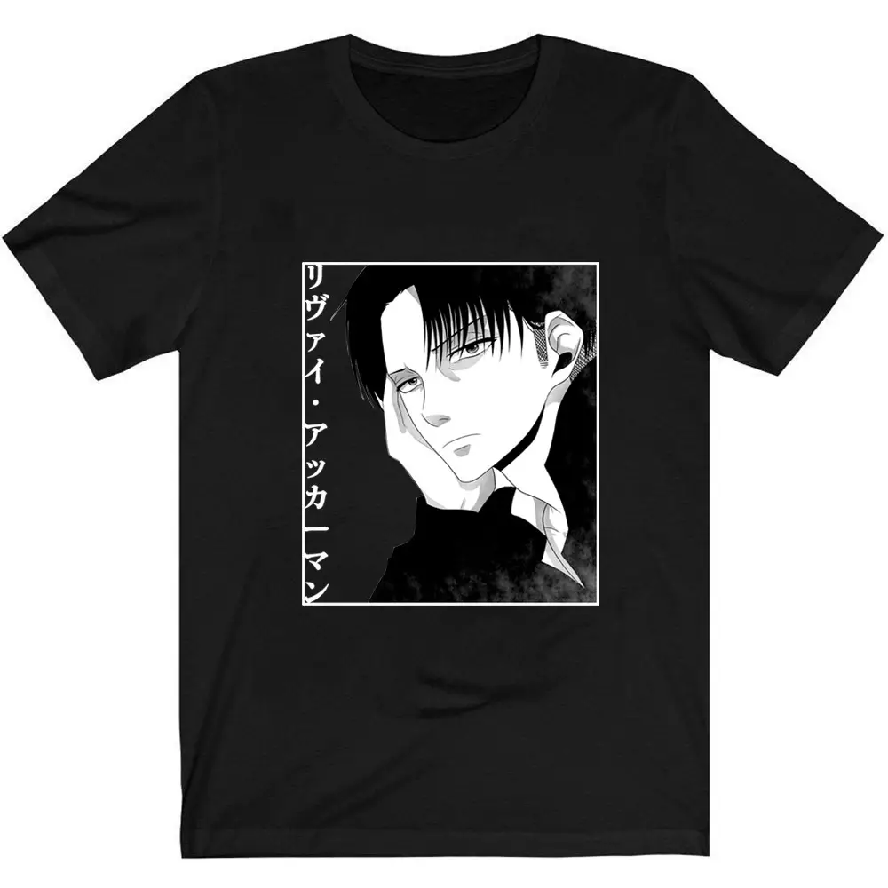 Men's Attack on Titan Harajuku T-Shirt Light Blue - Image 14