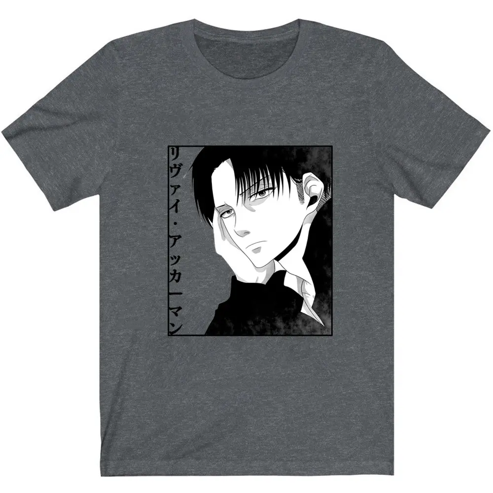 Men's Attack on Titan Harajuku T-Shirt Light Blue - Image 13