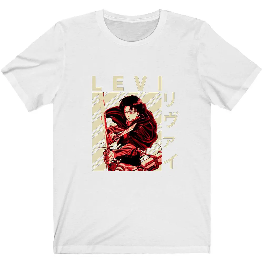 Men's Attack on Titan Harajuku T-Shirt Light Blue - Image 16