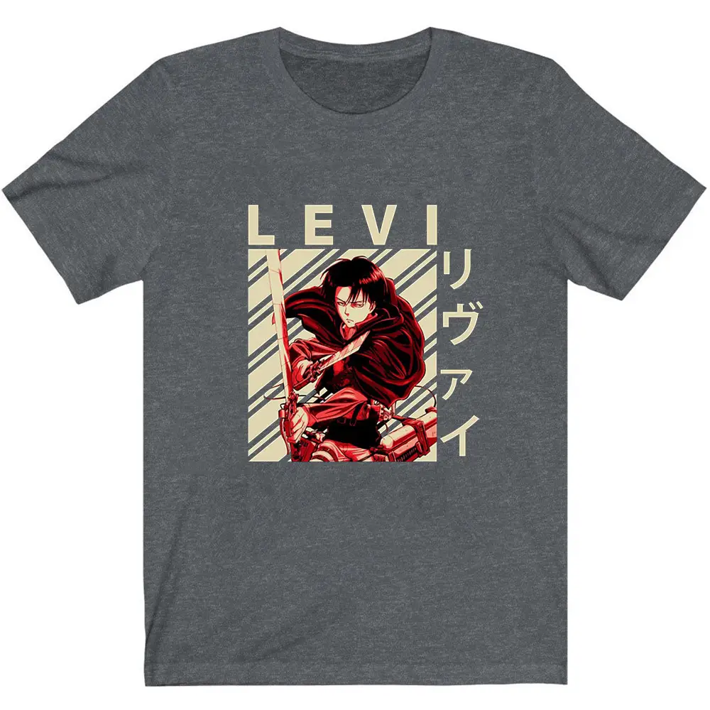 Men's Attack on Titan Harajuku T-Shirt Light Blue - Image 18