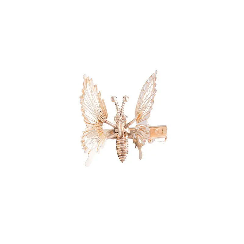 Korean Bangs Pearl Hairpin Flying Bow Clip