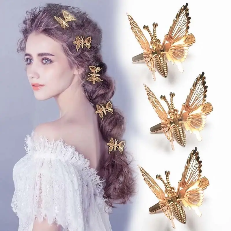 Super Immortal Moving Butterfly Hair Clips Red Edge - Image 5