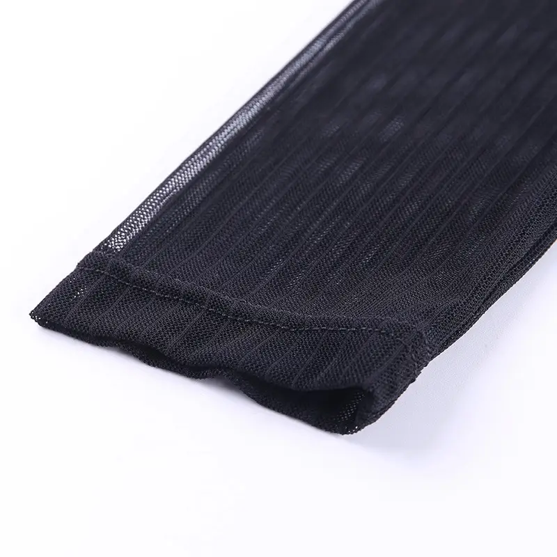 2025 Spring Backless Mesh Jump Suit Black — feature 14