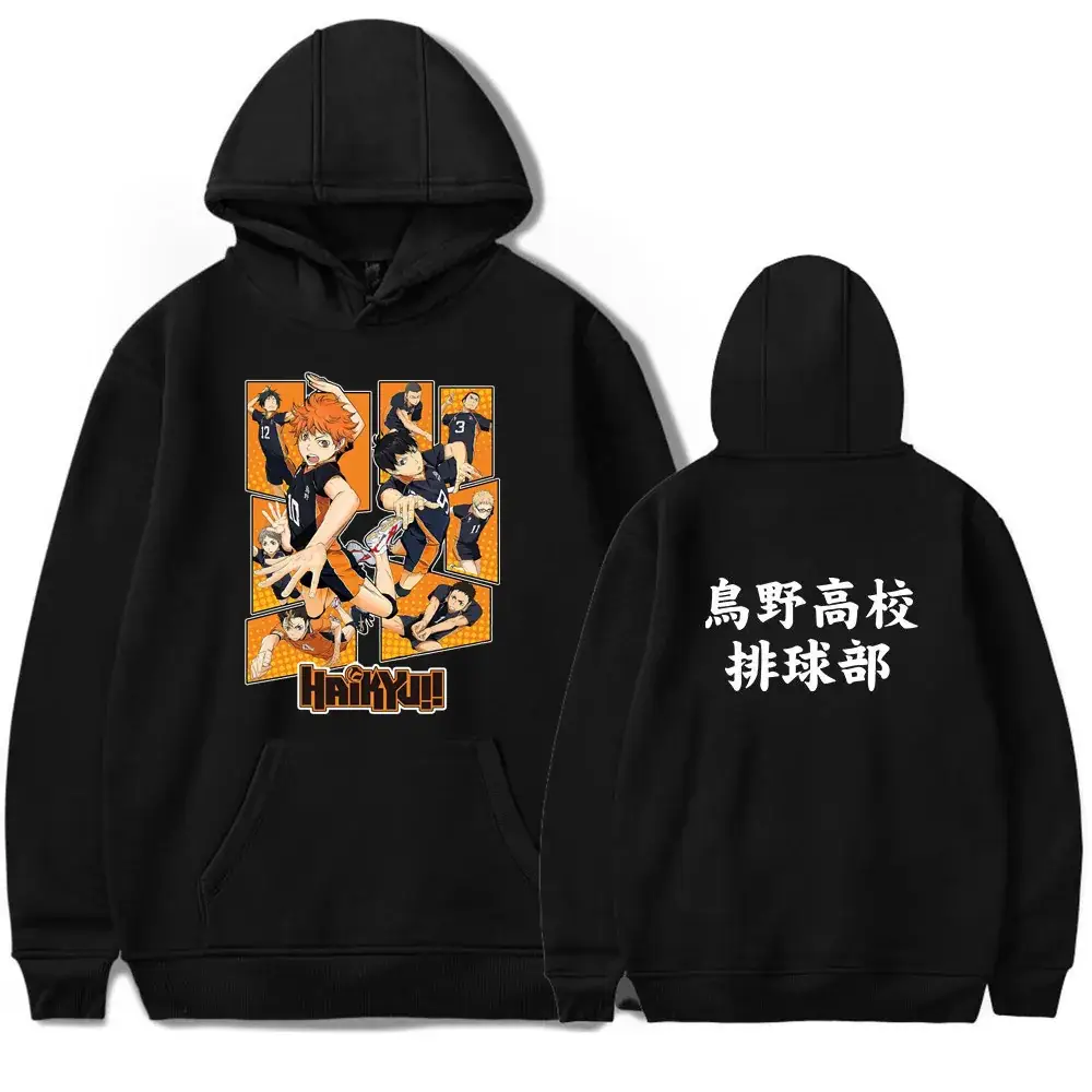Black Anime Hoodie with "Oyaf" Design - Image 4
