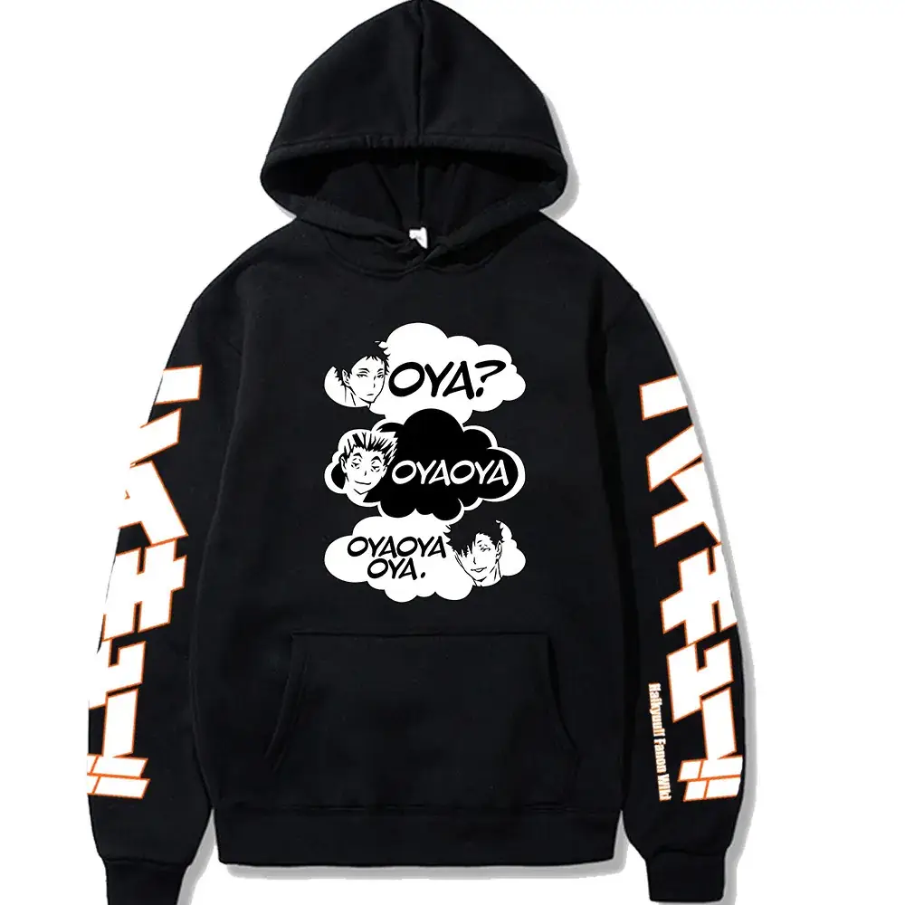 Black Anime Hoodie with "Oyaf" Design - Image 10